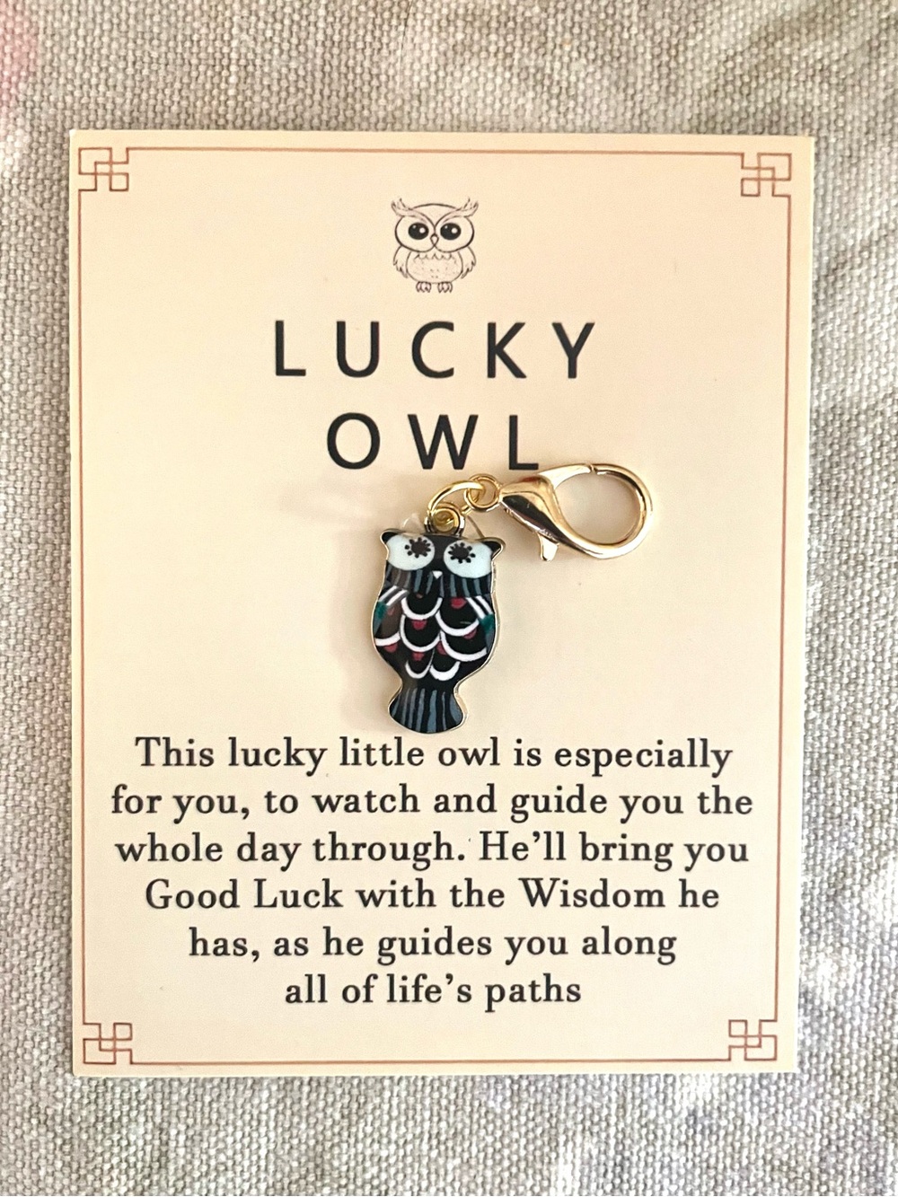 Lucky Owl Charm 🦉